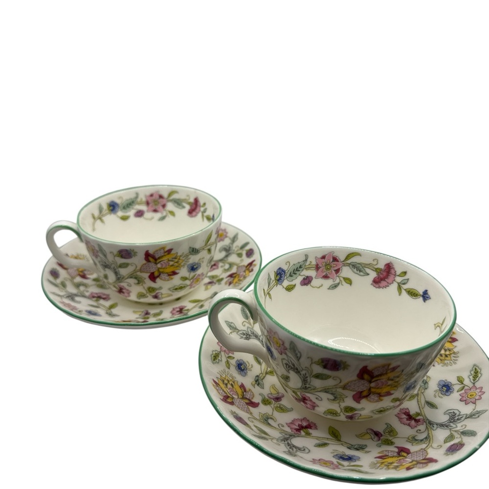 Floral Teacup and Saucer Set